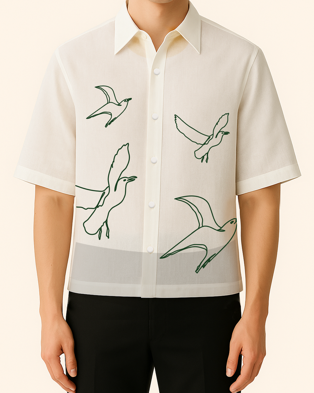 Birds Modern Barong Tagalog