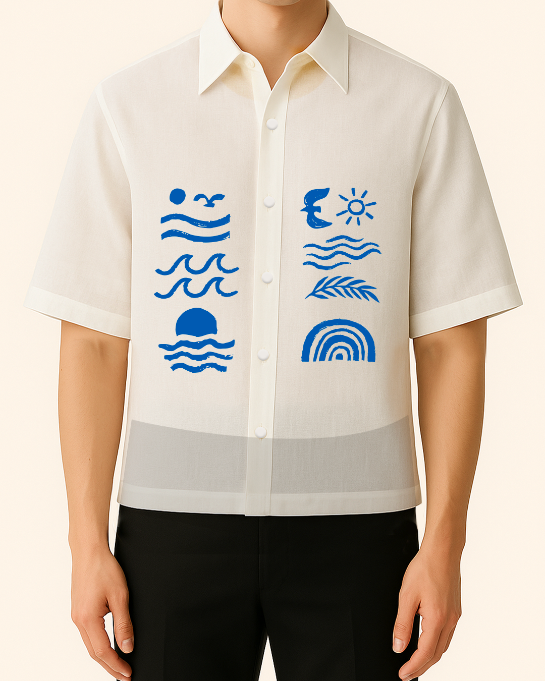 Waves Modern Barong Tagalog