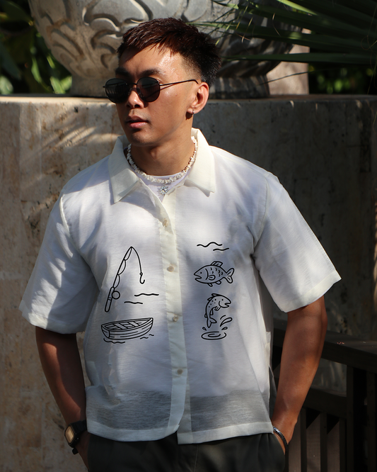 Fishing Modern Barong Tagalog