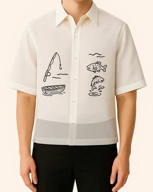 Fishing Modern Barong Tagalog