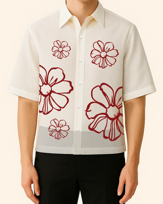 Flowers Modern Barong Tagalog